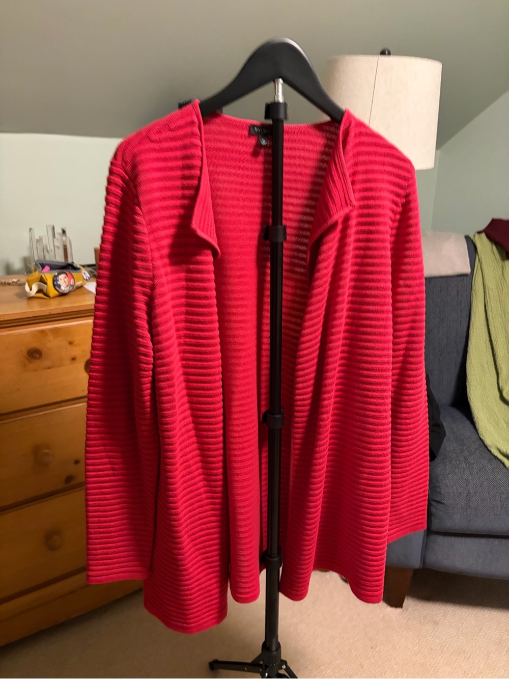 Talbots Ribbed Open-Front Women's Sweater Cardigan, size M